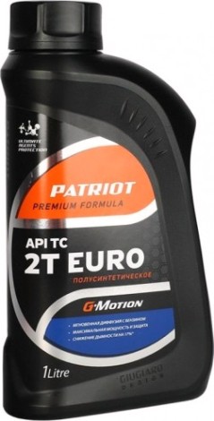 Масло для 2-тактных двигателей PATRIOT G-Motion 2T Euro 1 л полусинтетическое [850030200]