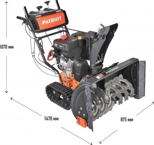 Снегоуборщик бензиновый гусеничный PATRIOT Сибирь 130 ET с электростартером 220В [426108130]