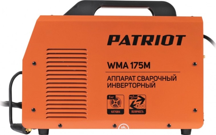 Сварочный полуавтомат PATRIOT WMA 175 M инверторный mig/mag/mma [605302150]